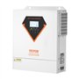 VEVOR Onduleur Solaire Hybride 3500 W Chargeur à Onde Sinusoïdale Pure Tout-en-Un, 24 V CC vers 220/230 V CA, avec Contrôleur So
