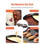 VEVOR Appareil à Fondue Chinoise Shabu Shabu avec Gril 2-en-1, Grill Électrique sans Fumée 2200 W, avec Marmite Antiadhésive et 
