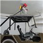 VEVOR Palan Électrique, Charge Double Câble 1000 kg, Télécommande Filaire 4,2 m et Sans Fil 100 m, Hauteur Levage Câble Simple 1