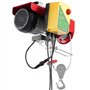 VEVOR Palan Électrique, Charge Double Câble 1000 kg, Télécommande Filaire 4,2 m et Sans Fil 100 m, Hauteur Levage Câble Simple 1