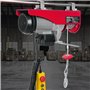 VEVOR Palan Électrique, Charge Double Câble 1200 kg, Télécommande Filaire 4,2 m, Hauteur Levage Câble Simple 12 m, Élingue Simpl