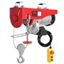 VEVOR Palan Électrique, Charge Double Câble 1200 kg, Télécommande Filaire 4,2 m, Hauteur Levage Câble Simple 12 m, Élingue Simpl