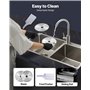 VEVOR Trancheuse à viande domestique, 180 W, trancheuse électrique pour aliments de charcuterie, avec 2 lames en acier inox de h