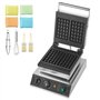 VEVOR Gaufrier Commercial 2000 W, Appareil à Gaufres Belges Rectangulaires Capacité 2PCs, en Acier Inoxydable, Antiadhésif, avec