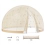 VEVOR Tente à Bulles Dôme, 2,9 m, Abri de Camping Extérieur avec Double Couverture Transparente et Jaune Clair, Tente Igloo de J
