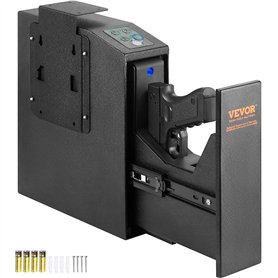 VEVOR Coffre-Fort de Pistolet en Acier Coffre-Fort Biométrique pour 1 Pistolet 3 Moyens de Déverrouillage par Empreintes Digital