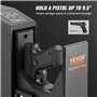 VEVOR Coffre-Fort de Pistolet en Acier Coffre-Fort Biométrique pour 1 Pistolet 3 Moyens de Déverrouillage par Empreintes Digital