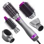 VEVOR Brosse Sèche-cheveux 5 en 1 Styler Multifonction Professionnel Ionique 1200 W, avec 3 Réglages de Chaleur, 3 Brosses, 2 Bu
