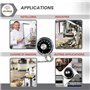 GOLDMAN SERVICE | Thermostat friteuse industrielle hôtellerie, pièce de rechange universelle avec télécommande régulateur (50° à