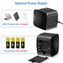Taille Crayon Electrique Professionnel USB 2 Trous 6-12mm Gros Diametre, Taille-crayons avec Reservoir, 4 Lames, Taille-Crayon É