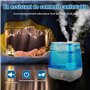 Bear 6L Top Remplissage À Double Buse Humidificateur, Poignée De Transport Ergonomique Avec Disque D'Aromathérapie, Buse De Vape