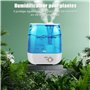 Bear 6L Top Remplissage À Double Buse Humidificateur, Poignée De Transport Ergonomique Avec Disque D'Aromathérapie, Buse De Vape