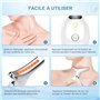 ChapStick Appareil Anti Rides Visage, 3 Modes Massage Visage, 7 Colors Appareils de Tonification pour le Visage, 45°C Gua Sha Él