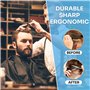 Ciseaux Coiffure,15 Pcs Kit de Ciseaux de Désépaissir, Ciseaux de Coiffure Professionnel Kit Ciseaux de Coiffure avec Etui de Pr