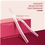 Rasoir Dermaplane pour le visage des femmes, (6 unités) Outil professionnel de dermaplaning pour le duvet, l'épilation du visage