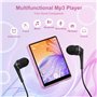 64 Go Lecteur MP3 Bluetooth 5.3, ZAQE Lecteur MP3 Sportif Portable avec écran Couleur TFT 2,4", Haut-parleurs HD, Radio FM, Lect