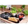 RÖSLE Passoire de Cuisine Rétractable - Tamis de Haute Qualité pour Légumes, Salade ou Pâtes - Acier inoxydable 18/10 - Silicone