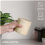 Navaris Pot rangement en marbre - Pot rangement cuisine ustensile accessoire salle de bain - Boite a coton tige distributeur pol