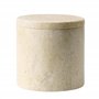 Navaris Pot rangement en marbre - Pot rangement cuisine ustensile accessoire salle de bain - Boite a coton tige distributeur pol