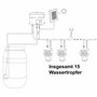 Esotec 101100 Kit complet d'arrosage/Système d'irrigation solaire complet avec 15 goutte-à-goutte Vert