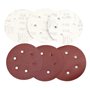 Polisseuse Pneumatique, ORAZIO 6" 150mm Polisseuse Excentrique Pneumatique De Ponceuse d'Orbite Avec 6pcs Papiers Abrasifs et Ac