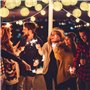 EKKONG Guirlande Lumineuses LED Lanterne à Piles Exterieur avec Télécommande & Minuteur, 30 Boules LED, Longeur 7.8M, 8 modes Gu