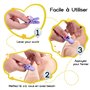 LIHAO Pince à Sucette Bretelle Attache Clip en Plastique - Lot de 50 pièces, 10 Couleurs