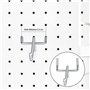 30 Pièces Crochets pour Panneaux Perforés, Crochets pour Panneau Perforé Porte Mural, Crochets Muraux pour Organiser Outils Étab