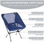 Chaise de camping pliable TWZ pour adultes et enfants, petite taille, chaise portable ultralégère avec sac de transport pour l'e