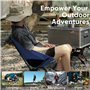 Chaise de camping pliable TWZ pour adultes et enfants, petite taille, chaise portable ultralégère avec sac de transport pour l'e