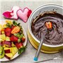 UptVin Fourchettes à Fondue 24 Pcs, Fourchette à Fondue en Acier Inoxydable 24 cm Bâtonnets à Fondue avec Poignée Résistante à l