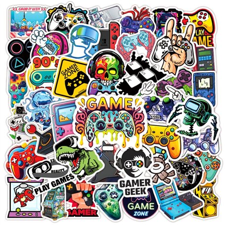 Lynefoin 50PCS Autocollants de console de jeu