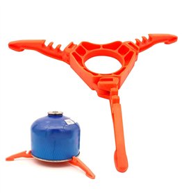 STCRERAG Support de Réservoir de Gaz en ABS Antidérapant Réchaud à Gaz Stand Pliable Cartouche Canister Support Trépied Multi-us