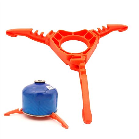 STCRERAG Support de Réservoir de Gaz en ABS Antidérapant Réchaud à Gaz Stand Pliable Cartouche Canister Support Trépied Multi-us