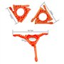 STCRERAG Support de Réservoir de Gaz en ABS Antidérapant Réchaud à Gaz Stand Pliable Cartouche Canister Support Trépied Multi-us