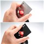 10 Pièces Ouvre-bouteilles de Poker, Décapsuleurs Plats en Acier Inoxydable, Ouvre-bouteilles Portefeuille - Argent et Noir
