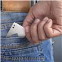 10 Pièces Ouvre-bouteilles de Poker, Décapsuleurs Plats en Acier Inoxydable, Ouvre-bouteilles Portefeuille - Argent et Noir