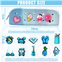 MKKZLPN Silicon Pen Sac Trousse à stylos en Silicone étanche pour étui de Grande capacité Sac à Crayons École avec Charmes de Ch