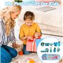 MKKZLPN Silicon Pen Sac Trousse à stylos en Silicone étanche pour étui de Grande capacité Sac à Crayons École avec Charmes de Ch