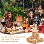 LPAMABA 100 PCS Bouchon de Vin Liege Bouchon de Vin Réutilisable Bouchon de Bouteille de Vin en Bois Bouchons en Liège pour Bout