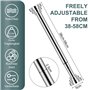 38-58cm Barre Penderie Extensible sans Perçage Antidérapant