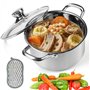 HEKOBAG Marmite Inox Induction de Diamètre 17cm