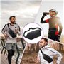 HEKOBAG Sac Banane, Sac Banane de Sport en Nylon Imperméable, Sac Banane de Randonnée Homme, Sacs Banane Running, Sacs Banane Vi