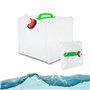 DTYGUIXE Bidon à Eau Pliable 10L Réservoir d'Eau Pliable Reserve Eau Camping Conteneur d'Eau Pliable avec Robinet Portable Bidon