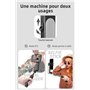 MUTNITT Stabilisateur Smartphone,avec lumière de Remplissage et télécommande, Portable et Pliable, Perche à Selfie à Cardan Port