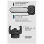 MUTNITT Stabilisateur Smartphone,avec lumière de Remplissage et télécommande, Portable et Pliable, Perche à Selfie à Cardan Port