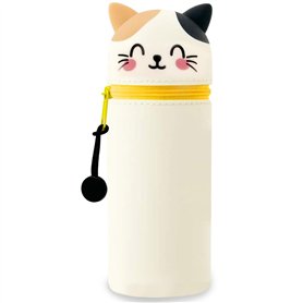 DGTSYAL Trousse Ecole 2 en 1 en Silicone Souple Kawaii