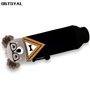 QRKPVHD Trousse 2 en 1 en Couleur Animaux Silicone Souple Cartoon Trousse Porte-Stylo de Table Thème Trousse, Sac de Papeterie d