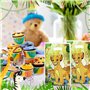 50PCS Sacs Cadeaux Le Roi Lion,Le Roi Lion Sachets de fête,Sacs Cadeau de Dessin Animé, Le Roi Lion Sac de Bonbons en Plastique,