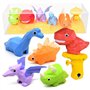 EPXOIQC Lot de 5 Mini Dinosaures Pistolets à Eau Jouet Pistolet à Aeau Dinosaure Jouet Aquatique Pistolet a Eau Dinosaure Eau En